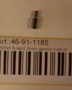 Stag 8x5mm hexagon 3mm thread I/I